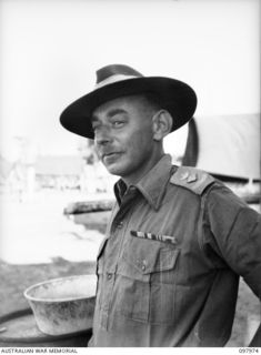 DALLMAN HARBOUR, NEW GUINEA. 1945-10-10. LIEUTENANT COLONEL C. H. SELBY, COMMANDING OFFICER 2/7 FIELD AMBULANCE