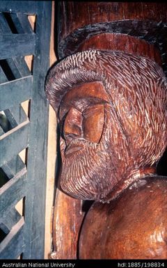 Solomon Islands - wooden man statue