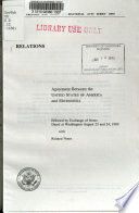 Relations : agreement between the United States of America and Micronesia, effected by exchange of notes, dated at Washington August 23 and 24, 1989, with related notes