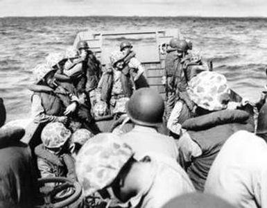 [U.S. Marine Unit in a Boat]