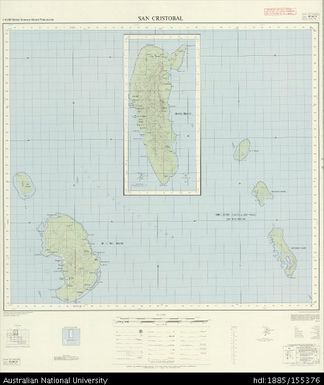 Solomon Islands, British Solomon Islands Protectorate, San Cristobal, Series: X711, Sheet 10-161-4, 1972, 1:50 000