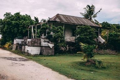 House with fridge outside, Nukunonu, Tokelau