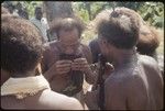 The panpipers accompanying the sango dancers