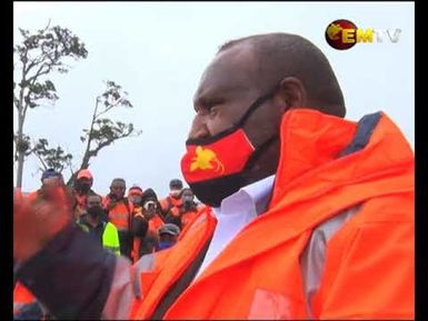 Prime Minister James Marape visits EHP and Morobe