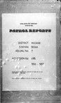 Patrol Reports. Madang District, Bogia, 1956 - 1957