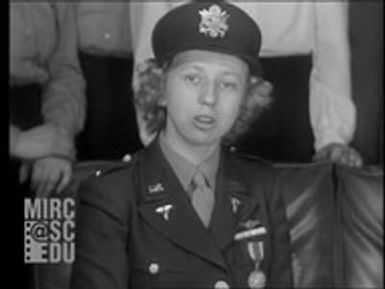 Women in war flight nurses decorated--outtakes