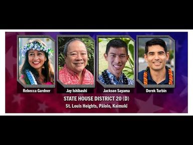 Election 2020 | Democratic Primary for State House District 20 | INSIGHTS ON PBS HAWAIʻI