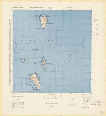 Colony of Fiji 1:250,000: Koro (6)