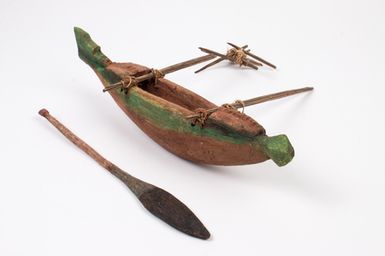 Model canoe