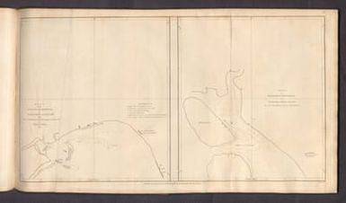 Plan of the Island and Harbour of Codgone or Codjon by William Helman 1742 (with) Plan of Bomeeny Harbour 1770