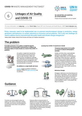 6. Linkages of Air Quality and COVID-19 factsheet