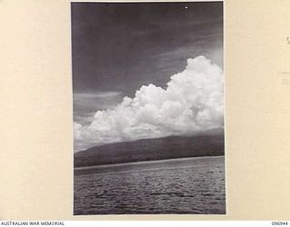 BOUGAINVILLE, 1945-09-17. THE HARBOUR AT NUMA NUMA, EAST COAST OF BOUGAINVILLE