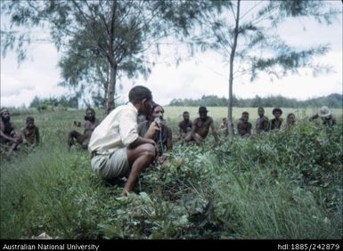 Speaking into a radio