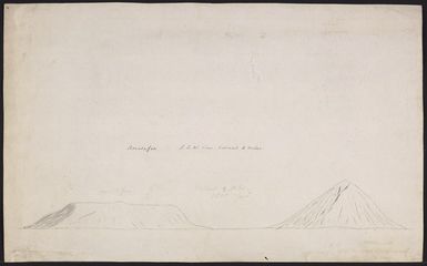 Ellis, William Wade, d 1785 :Amatoafoa. S. S. W. view. Distant 8 miles. [May 1777]