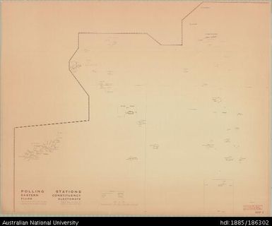 Fiji, Polling Stations Eastern Constituency, Fijian Electorate, Administration, Sheet 6, 1962, 1:506 880