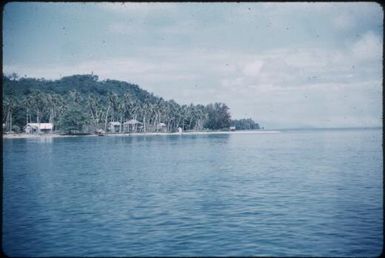 Methodist Mission viewed from the ship (2) : East Cape, D'Entrecasteaux Islands, Papua New Guinea, 1956-1959 / Terence and Margaret Spencer