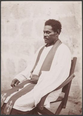 Reverend Clement Marou, priest of Ulawa, Solomon Islands, 1906 / J.W. Beattie