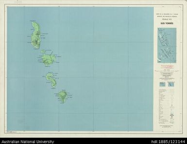 Vanuatu, Torres lslands, Iles Torres, Sheet 1, 1964, 1:100 000