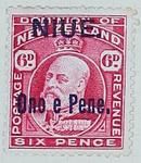 Stamp: New Zealand - Niue Six Pence