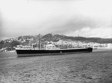 The ship Rangitane in Wellington harbour