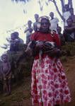 Kainantu woman with piglet, [Papua New Guinea, 1963?]