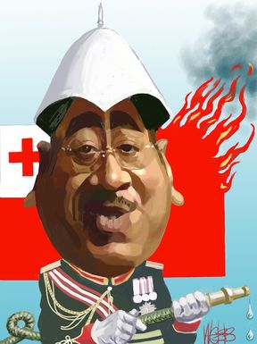Tupou, King George V. 18 November, 2006.