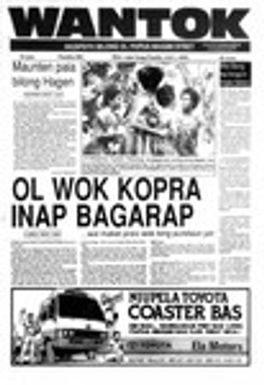 Wantok Niuspepa--Issue No. 0991 (July 01, 1993)