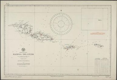 Samoa Islands, South Pacific Ocean : from United States Naval surveys to 1922 and German surveys to 1913 / Hydrographic Office, U.S. Navy