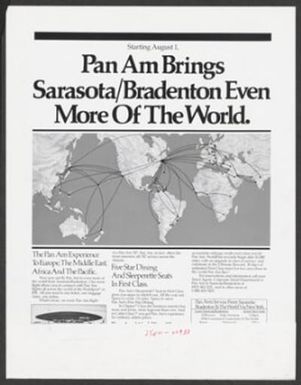 Pan Am Brings Sarasota/Bradenton Even More Of The World.