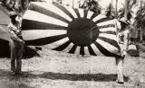 Japanese flag captured on Guadalcanal, 1940s