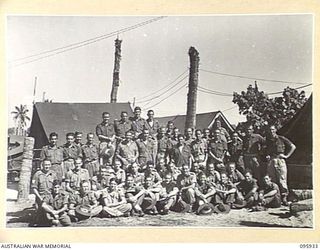 BORAM BEACH, WEWAK AREA, NEW GUINEA. 1945-08-30. THE SIGNAL PLATOON, HEADQUARTERS 8 INFANTRY BRIGADE