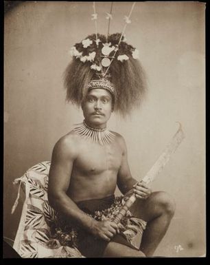 [Portrait of a Polynesian warrior]