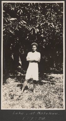 Luke at Natolevu, Fiji, July 1928