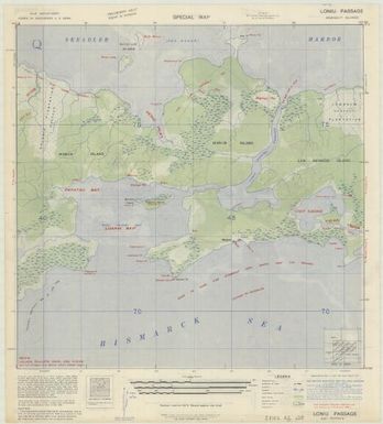 Special map Admiralty Islands (Loniu Passage , front)