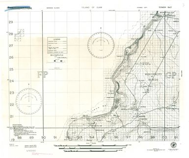 Island of Guam: Tumon Bay - Special Air and Gunnery Target Map