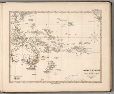 No. LXII. Stieler's Hand-Atlas (No. 50a). Australien und Polynesien in Mercators Projection