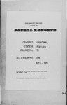 Patrol Reports. Central District, Kairuku, 1973-1974