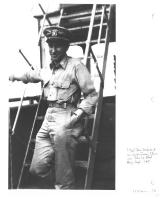 Lieutenant (junior grade) Sam Weibard en route from Guam to China