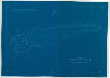 Reservation Map of Fort Shafter, Oahu, Hawaii Territory
