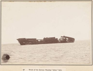 Wreck of the Adler at Apia, Samoa, 1903