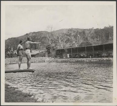 First swimming pool at Wau, New Guinea, 1937 / Sarah Chinnery