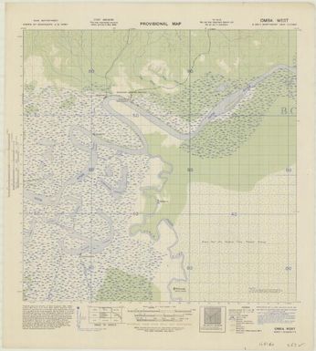 Provisional map, northeast New Guinea: Omba West (Sheet Omba West)