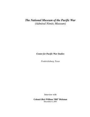 Oral History Interview with William Dickman, December 6, 2001