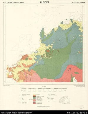 Fiji, Viti Levu, Geological Survey - Lautoka, (Geol.) 1101, Sheet 4, 1:50 000, 1957