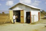 Federated States of Micronesia, people in security line at Yap Island airport