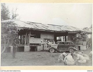 KAVIENG, NEW IRELAND. 1945-10-19. AN AUSTRALIAN NEW GUINEA ADMINISTRATIVE UNIT ADMINISTRATIVE HEADQUARTERS WAS SET UP AT KAVIENG WITH CAPTAIN F.N.W. SHAND, ANGAU DISTRICT OFFICER IN CHARGE, TO ..