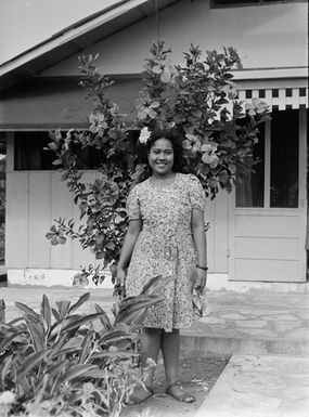 [Portrait of a young Pacific Island girl]