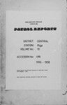 Patrol Reports. Central District, Rigo, 1956-1958