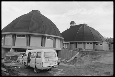 Congregational Church of Samoa after a fire in August 1984