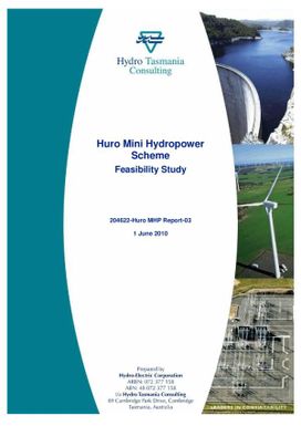 Huro mini hydropower scheme feasibility study.